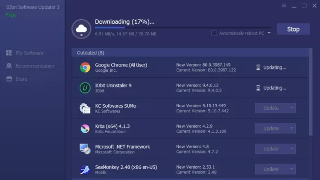 Hlídač aktualizací ovladačů Updater