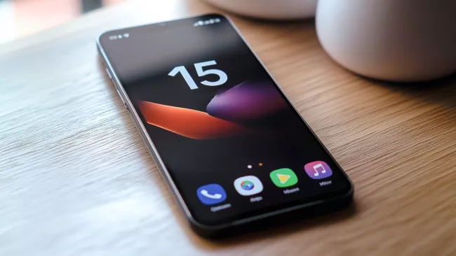 Android 15 na Xiaomi telefonu