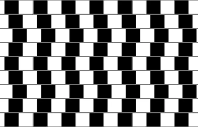 Optický klam Café wall