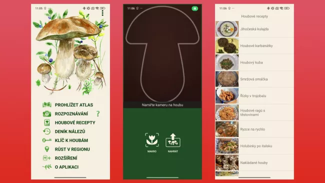 Aplikace na houby