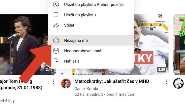 Tipy pro YouTUbe