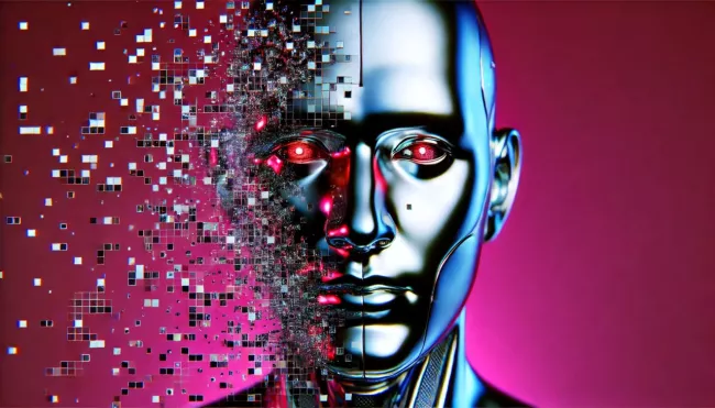 Futuristický humanoidní robot