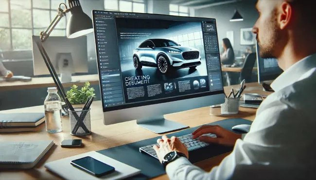 Uživatel vytváří dokument