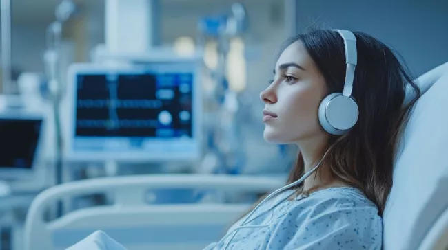 Poslech hudby v nemocnici
