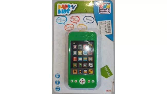 Maketa telefonu pro děti, před kterou varuje ČOI
