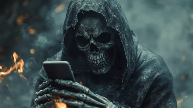 Smrťák s telefonem