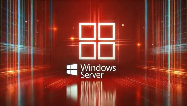 Koláž s tématikou Windows Serveru