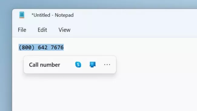 Doporučená akce ve Windows 11