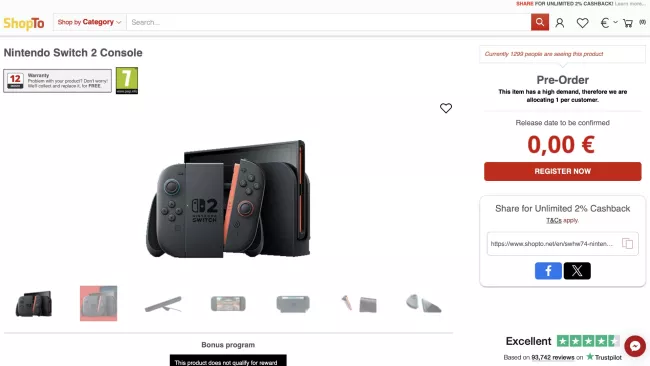 Předprodej v obchodě ShopTo