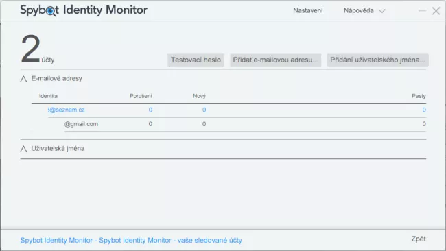 Spybot Identity Monitor