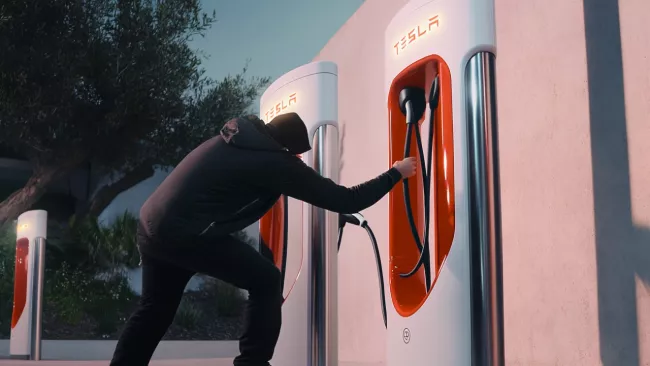 Krádeže nabíječek Tesla
