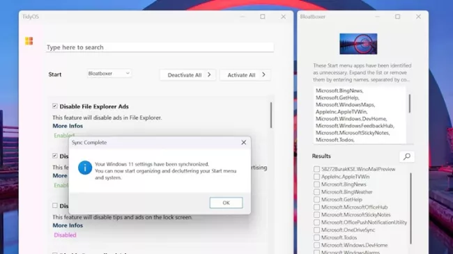 Prostředí programu TidyOS
