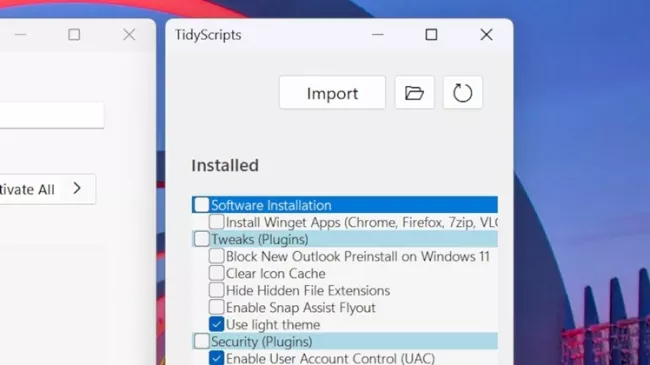 Prostředí programu TidyOS
