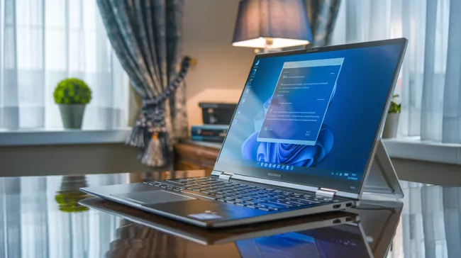 Moderní laptop s Windows 11