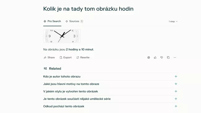 Otázka na hodiny pro Perplexity