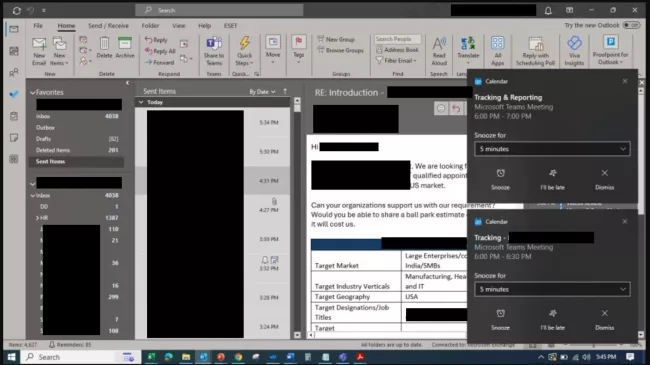 Příklad uniklého snímku obrazovky z nástroje WorkComposer