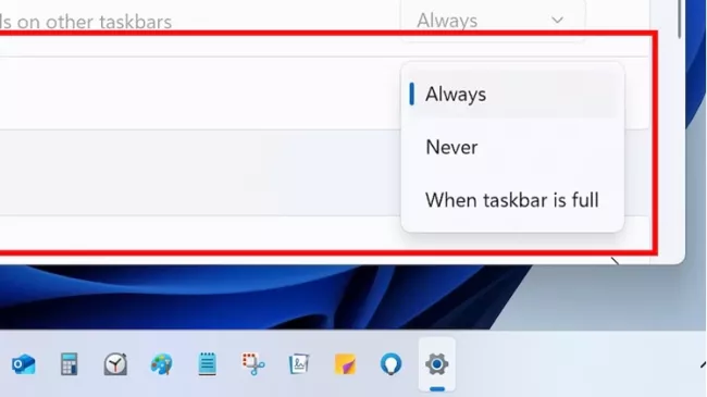 Nová funkce pro škálování velikostí ikon na hlavním panelu