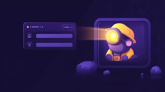 Symbol krtka a vyhledávací formulář