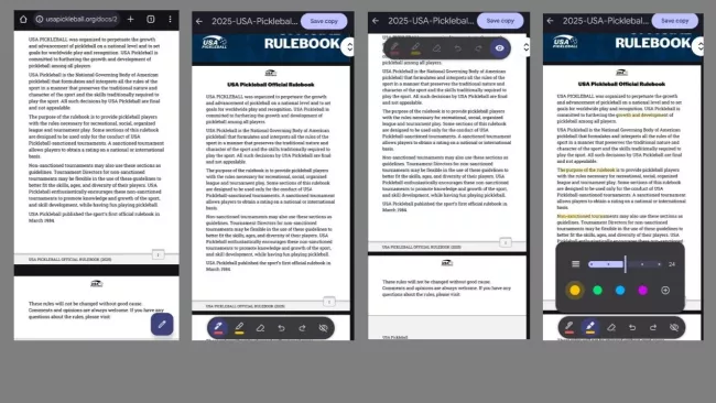 Nástrojová lišta pro práci s PDF v Chrome pro Android