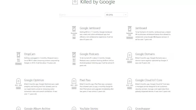  killed by google
