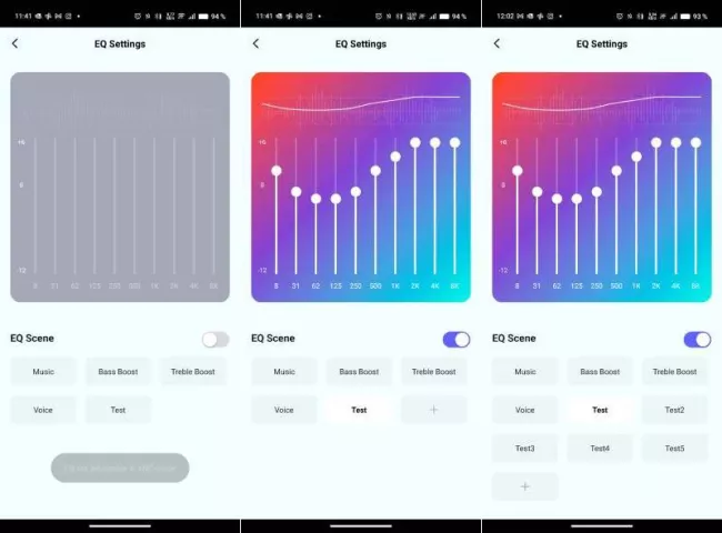 Aplikace Niceboy ION sluchátek Hive Aura 5 ANC