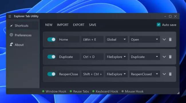 Explorer Tab Utility