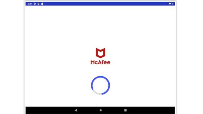 falešná aplikace McAfee