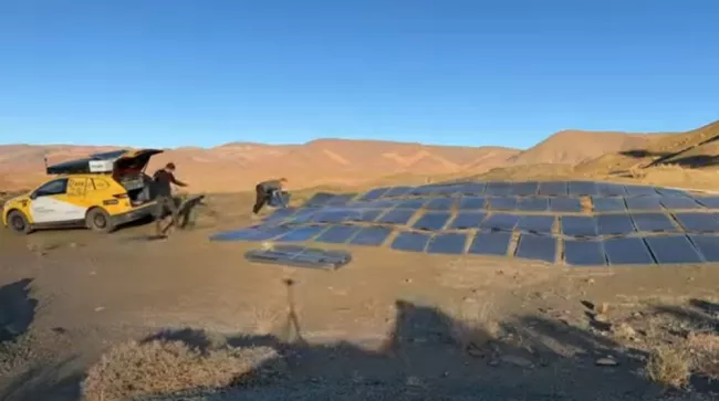 Solární nabíjení elektrovozu