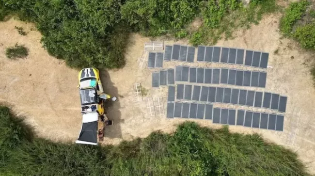 Solární nabíjení elektrovozu