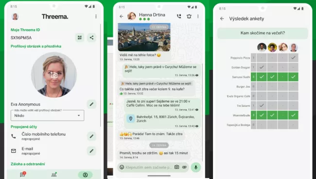 Aplikace Threema