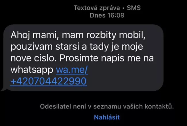Podvodná SMS