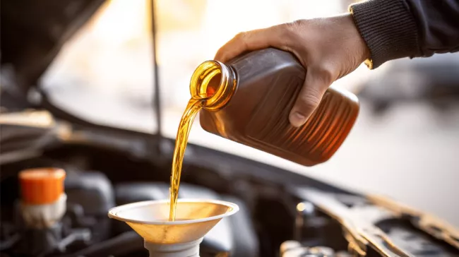 Dolévání oleje do auta