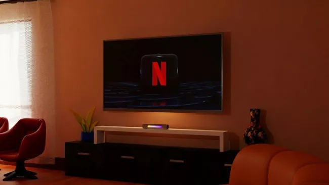 Netflix na obrazovce TV