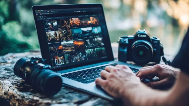 Úprava fotek na laptopu