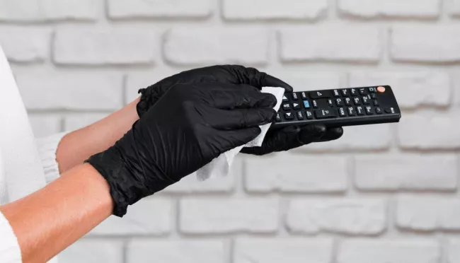 Dálkové ovládání TV - čištění