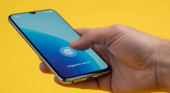 Odemykání smartphonu skenem prstu