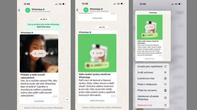 Nový chat přímo od WhatsAppu