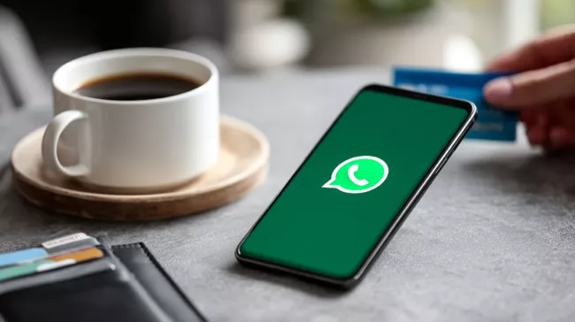 WhatsApp na displeji smartphonu