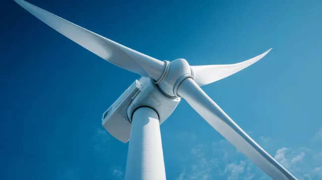 Stožár s větrnou elektrárnou