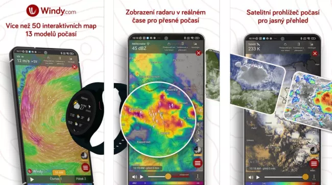 aplikace Windy.com