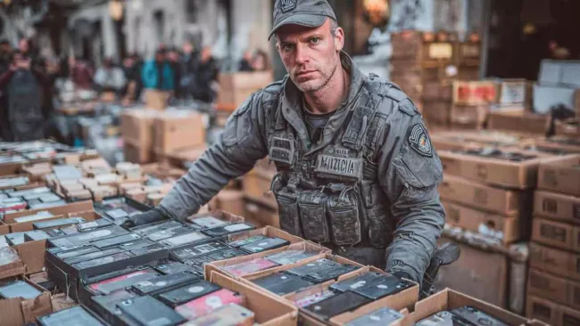 Policie prodává telefony v Česku