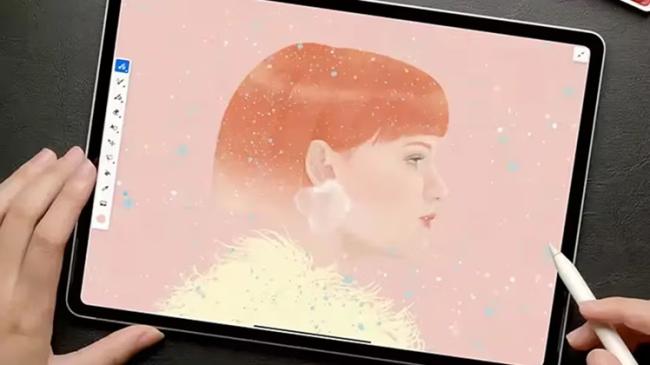 Skica nástrojem Adobe Fresco na tabletu