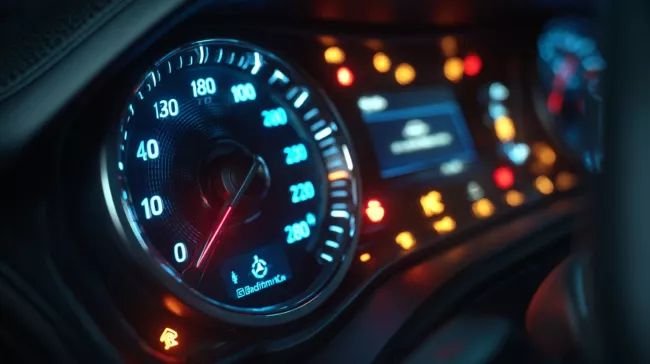 Přístrojový štít moderního vozu