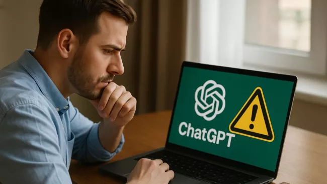 Uživatel je nerozhodný u ChatuGPT