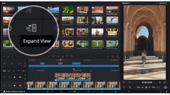 Prostředí programu DaVinci 20