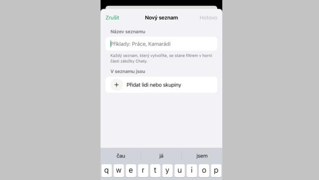 WhatsApp – vytvoření vlastních skupin