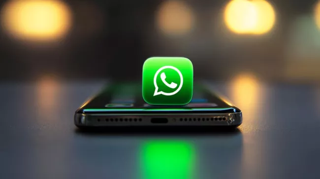 Smartphone a logo WhatsApp