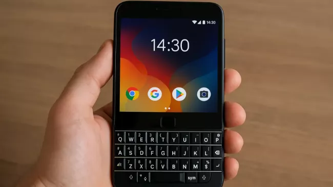 Tlačítkový mobil s Androidem