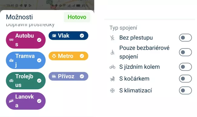 Možnosti