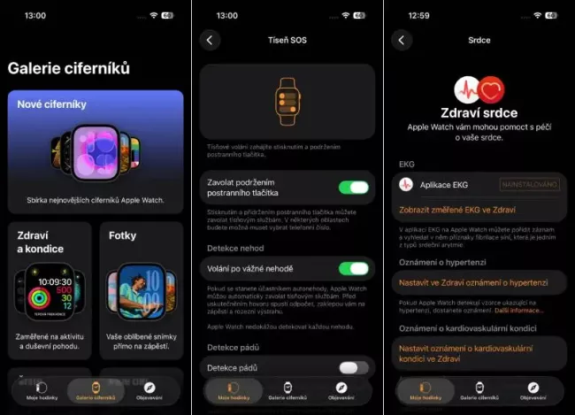 Aplikace Apple Watch